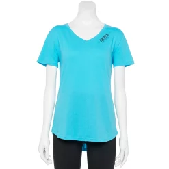 Women's Tek Gear® Essential Short Sleeve Graphic Tee -Casual Wear Hub 2631893 Blue Focused