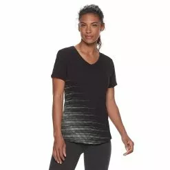 Women's Tek Gear® Essential Short Sleeve Graphic Tee -Casual Wear Hub 2631893 Pin Dot