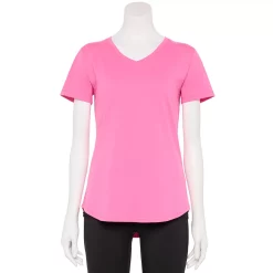 Women's Tek Gear® Essential Short Sleeve Graphic Tee -Casual Wear Hub 2631893 Pink Motivate