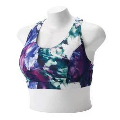 Plus Size Tek Gear® Racerback Low-Impact Sports Bra 50 Plus Size Tek Gear® Racerback Low-Impact Sports Bra -Casual Wear Hub 2750546 Black Ground Floral