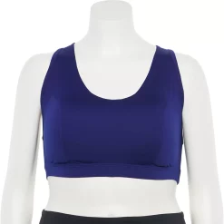 Plus Size Tek Gear® Racerback Low-Impact Sports Bra 48 Plus Size Tek Gear® Racerback Low-Impact Sports Bra -Casual Wear Hub 2750546 Chandler Navy
