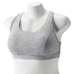 Plus Size Tek Gear® Racerback Low-Impact Sports Bra 64 Plus Size Tek Gear® Racerback Low-Impact Sports Bra -Casual Wear Hub 2750546 Heather Black