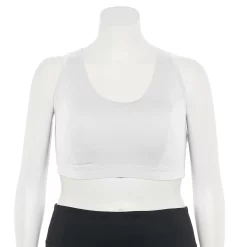 Plus Size Tek Gear® Racerback Low-Impact Sports Bra 43 Plus Size Tek Gear® Racerback Low-Impact Sports Bra -Casual Wear Hub 2750546 New White