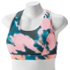 Plus Size Tek Gear® Racerback Low-Impact Sports Bra -Casual Wear Hub 2750546 Pink Dye Effect