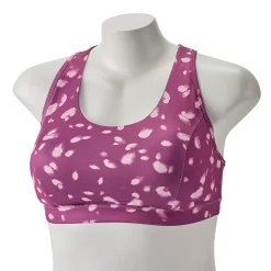 Plus Size Tek Gear® Racerback Low-Impact Sports Bra 63 Plus Size Tek Gear® Racerback Low-Impact Sports Bra -Casual Wear Hub 2750546 Purple Spots
