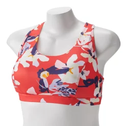 Plus Size Tek Gear® Racerback Low-Impact Sports Bra 58 Plus Size Tek Gear® Racerback Low-Impact Sports Bra -Casual Wear Hub 2750546 Red Floral
