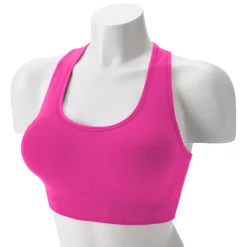 Tek Gear® Seamless Low-Impact Sports Bra -Casual Wear Hub 2976589 Fuchsia Cashmere