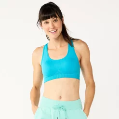 Tek Gear® Seamless Low-Impact Sports Bra -Casual Wear Hub 2976589 Tremendous Teal