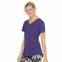 Women's Tek Gear® Essential Short Sleeve Tee -Casual Wear Hub 3090387 Blake Grape