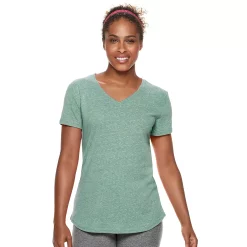 Women's Tek Gear® Essential Short Sleeve Tee -Casual Wear Hub 3090387 Mystic Aqua Heather