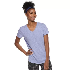 Women's Tek Gear® Essential Short Sleeve Tee -Casual Wear Hub 3090387 Nikita Purple Heather