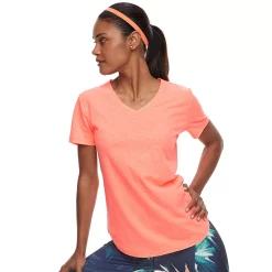 Women's Tek Gear® Essential Short Sleeve Tee -Casual Wear Hub 3090387 Orange Thrill
