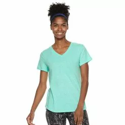 Women's Tek Gear® Essential Short Sleeve Tee -Casual Wear Hub 3090387 Palm Waters Heather