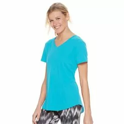 Women's Tek Gear® Essential Short Sleeve Tee -Casual Wear Hub 3090387 Persian Turq