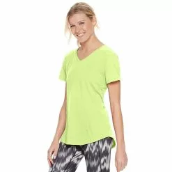 Women's Tek Gear® Essential Short Sleeve Tee -Casual Wear Hub 3090387 Real Lemon