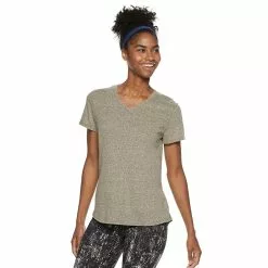 Women's Tek Gear® Essential Short Sleeve Tee -Casual Wear Hub 3090387 Rich Olive Heather