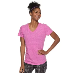 Women's Tek Gear® Essential Short Sleeve Tee -Casual Wear Hub 3090387 Rocket Pink Heather