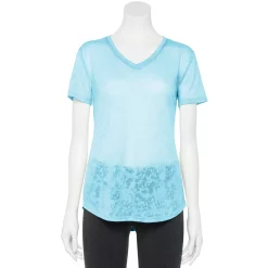Women's Tek Gear® Essential Burnout Tee -Casual Wear Hub 3090912 Blue Burnout