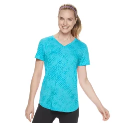 Women's Tek Gear® Essential Burnout Tee -Casual Wear Hub 3090912 Burnout Blue Print