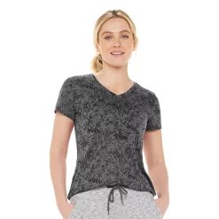 Women's Tek Gear® Essential Burnout Tee -Casual Wear Hub 3090912 Burnout Deep Black