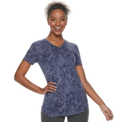 Women's Tek Gear® Essential Burnout Tee -Casual Wear Hub 3090912 Burnout Deep Blue