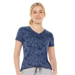 Women's Tek Gear® Essential Burnout Tee -Casual Wear Hub 3090912 Burnout Deep Navy
