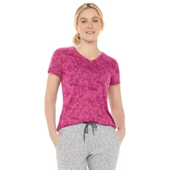 Women's Tek Gear® Essential Burnout Tee -Casual Wear Hub 3090912 Burnout Deep Pink