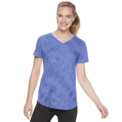 Women's Tek Gear® Essential Burnout Tee -Casual Wear Hub 3090912 Burnout Medium Blue