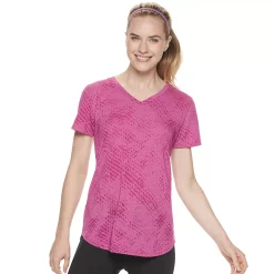 Women's Tek Gear® Essential Burnout Tee -Casual Wear Hub 3090912 Burnout Pink