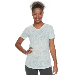 Women's Tek Gear® Essential Burnout Tee -Casual Wear Hub 3090912 Burnout Soft Blue