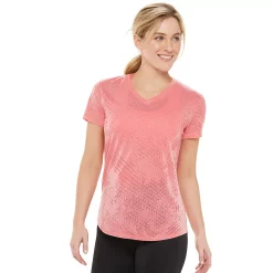 Women's Tek Gear® Essential Burnout Tee -Casual Wear Hub 3090912 Coral