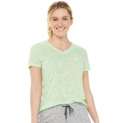 Women's Tek Gear® Essential Burnout Tee -Casual Wear Hub 3090912 Light Green Burnout