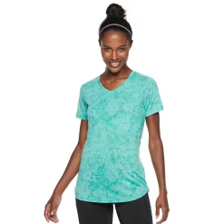 Women's Tek Gear® Essential Burnout Tee -Casual Wear Hub 3090912 Marble Green