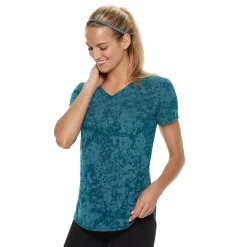 Women's Tek Gear® Essential Burnout Tee -Casual Wear Hub 3090912 Marble Night Blue