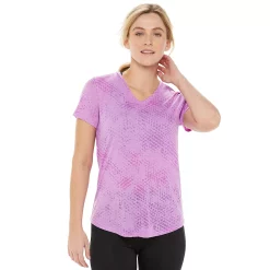 Women's Tek Gear® Essential Burnout Tee -Casual Wear Hub 3090912 Medium Purple