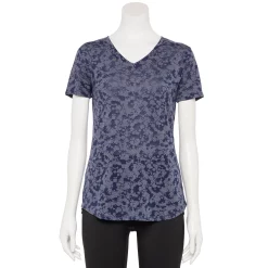Women's Tek Gear® Essential Burnout Tee -Casual Wear Hub 3090912 New Navy Burnout