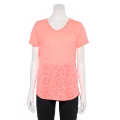 Women's Tek Gear® Essential Burnout Tee -Casual Wear Hub 3090912 Orange Burnout