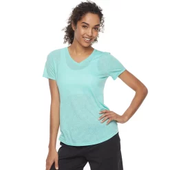 Women's Tek Gear® Essential Burnout Tee -Casual Wear Hub 3090912 Speckled Green
