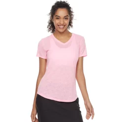 Women's Tek Gear® Essential Burnout Tee -Casual Wear Hub 3090912 Speckled Pink