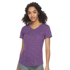 Women's Tek Gear® Essential Burnout Tee -Casual Wear Hub 3090912 Texture Purple
