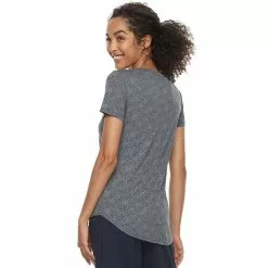Petite Tek Gear® Moisture-Wicking V-Neck Tee -Casual Wear Hub 3220626 ALT