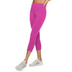Women's Tek Gear® Essential High-Waisted Capri Leggings -Casual Wear Hub 3977494 Fanatic Pink
