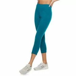 Women's Tek Gear® Essential High-Waisted Capri Leggings -Casual Wear Hub 3977494 Tremendous Teal