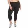 Plus Size Tek Gear® Essential High-Waisted Capri Leggings 19 Plus Size Tek Gear® Essential High-Waisted Capri Leggings -Casual Wear Hub 4215123 Mineral Black