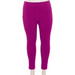 Plus Size Tek Gear® Pocket High-Waisted 7/8 Leggings -Casual Wear Hub 4219703 Fantasy Berry