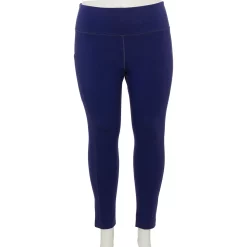 Plus Size Tek Gear® Pocket High-Waisted 7/8 Leggings -Casual Wear Hub 4219703 Plum Valley