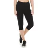 Women's Tek Gear® Essential High-Waisted Skimmer Capri Leggings -Casual Wear Hub 4265412 Black