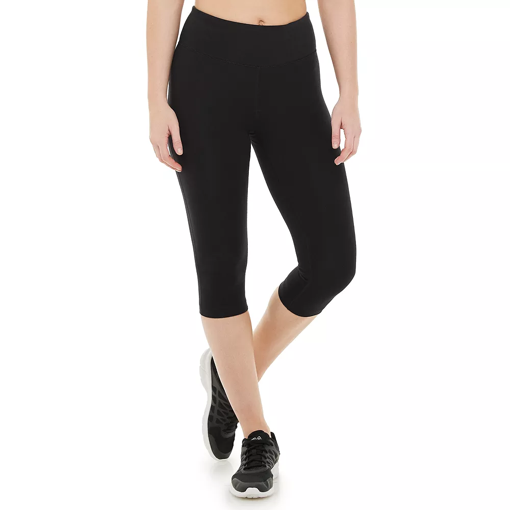 Women's Tek Gear® Essential High-Waisted Skimmer Capri Leggings 1 Women's Tek Gear® Essential High-Waisted Skimmer Capri Leggings