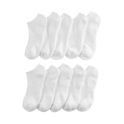Women's Tek Gear® 10-pack Basic No Show Socks -Casual Wear Hub 4276796 White