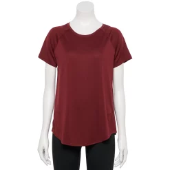 Women's Tek Gear® Baselayer Performance Tee -Casual Wear Hub 4348005 Chilled Wine